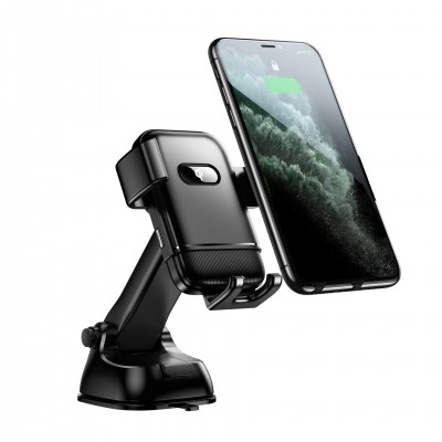 Factory OEM QI FCC CE ROHS Passed 15W Wireless Car Charging Mounts Charger Holder For Car